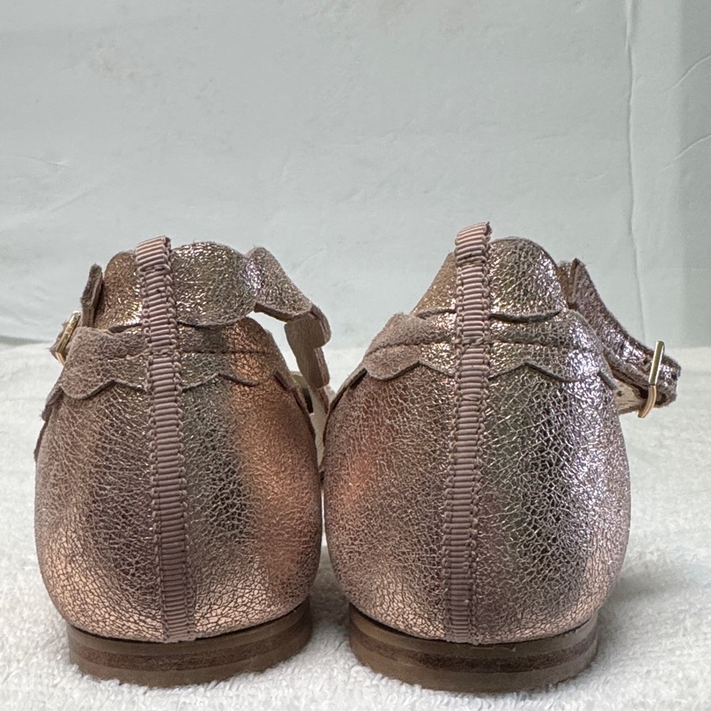 Boden Metallic Rose Gold Suede Elsie Ballet Flats Size 9.5 - Picture 7 of 13
